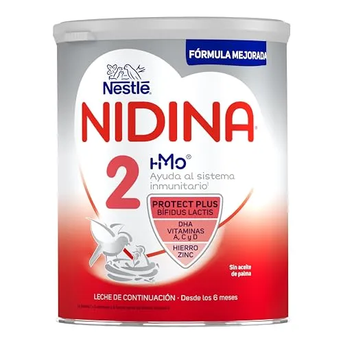 Leche infantil de continuación desde 6 meses en polvo Nutribén Innova 2 sin  aceite de palma lata 800 g.