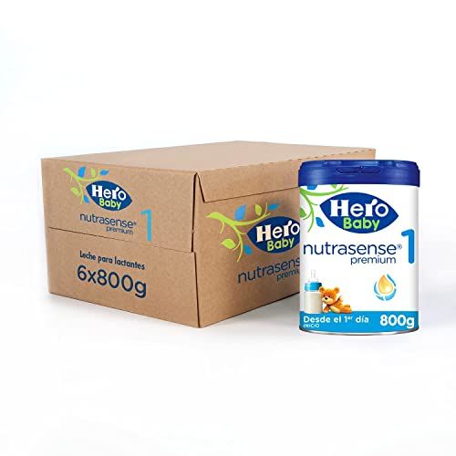 Hero Baby Leche Premium 1 -Para niños de hasta 6 meses - Pack de 6 x 800 gr