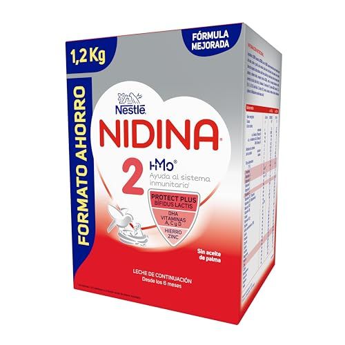 NIDINA Nestlé 2 Leche de Continuación en Polvo 1.2Kg (2 x 600g)