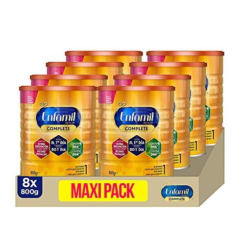 Enfamil Complete 1 - Leche Infantil Para Lactantes De 0 A 6 Meses De Edad, Fórmula Para Bebés Recién Nacidos - Pack De Latas X 00 Gr, 8 Unidad