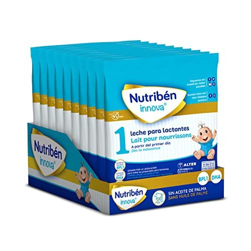 Nutribén Innova 1 Pack Monodosis - Leche en Polvo de Iniciación para Bebés desde el primer día - 10 x 27g